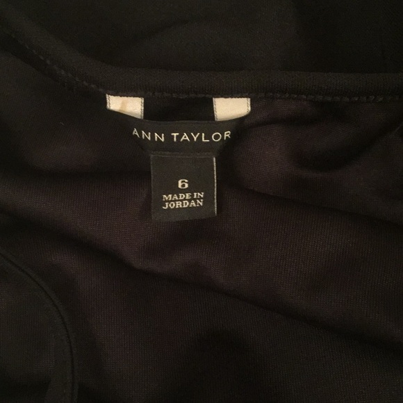 Ann Taylor Black Spaghetti Strap Dress Size 6 - Picture 7 of 8